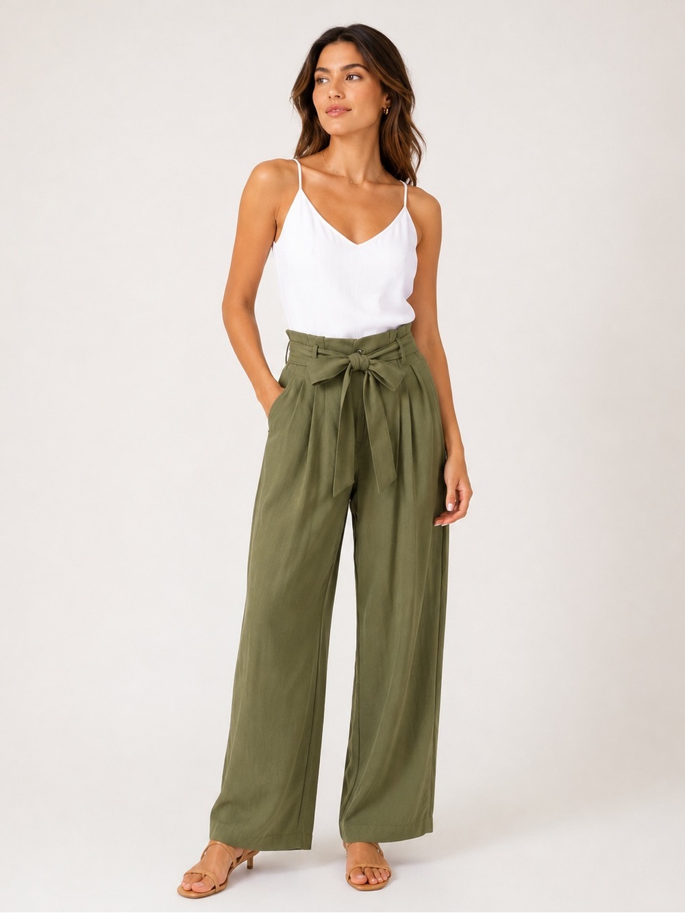 🎉LAST PIECE🎉HUNTER & BROWN‎ Paper Bag Jumpsuit
